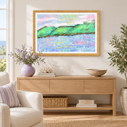 Hawaii by Stephanie Anderson displayed in a bright coastal interior